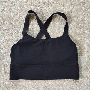 Athleta A-C. Warrior Longline Bra Powervita. Black.
